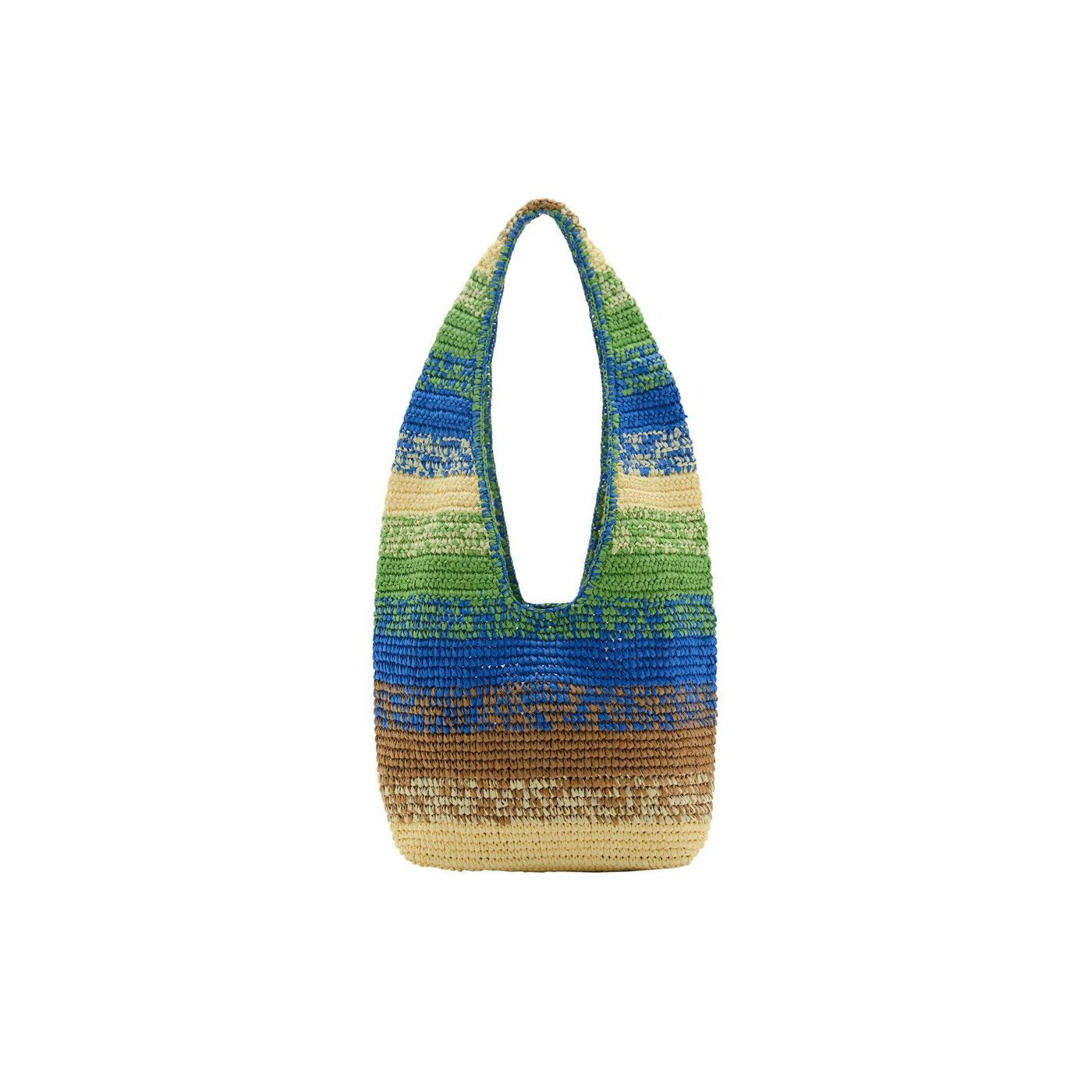 Sac Cabas En Fibres Naturelles Dégradé