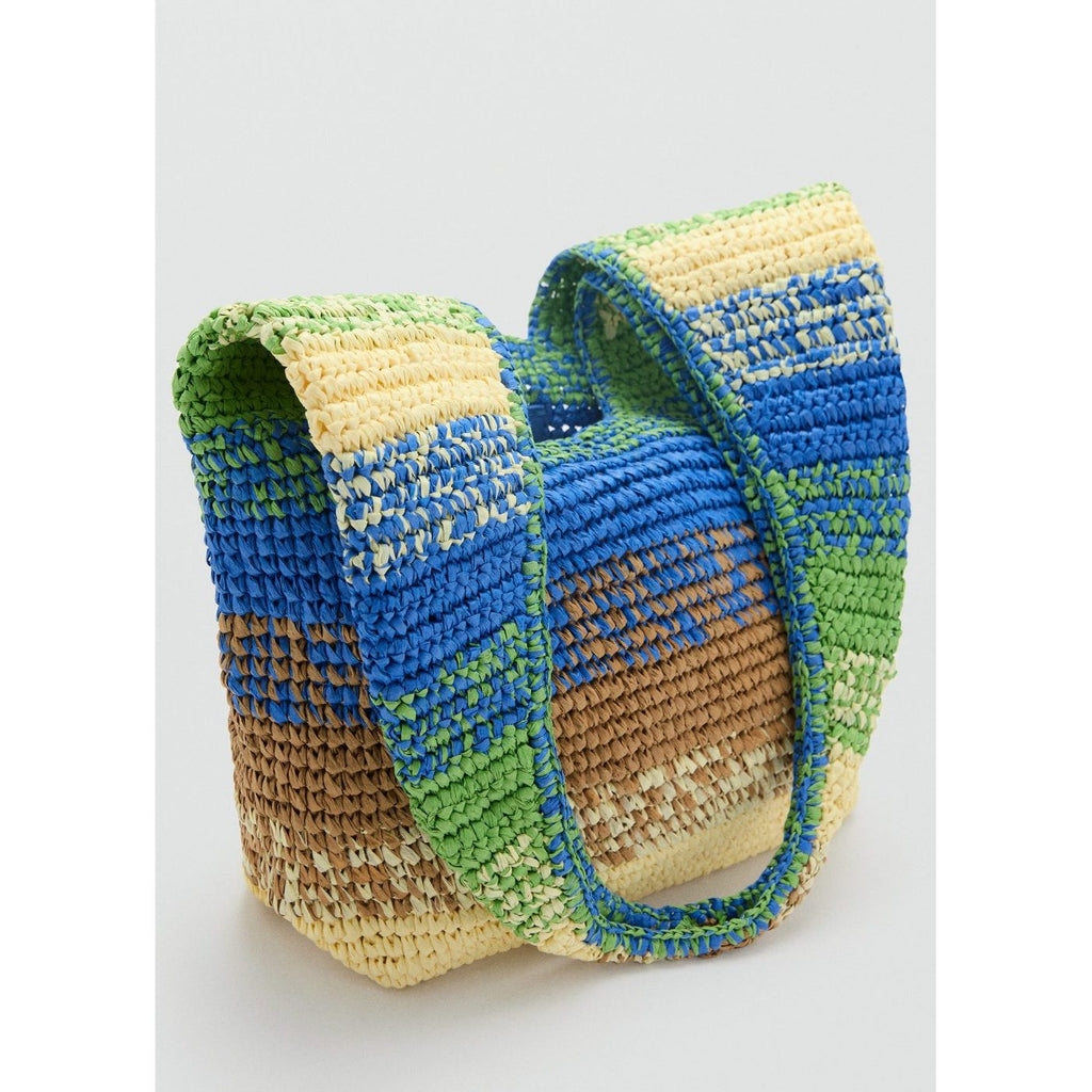 Sac Cabas En Fibres Naturelles Dégradé