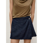 Jupe Short En Jean Croisée