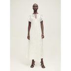 Robe Brodée Détails Ajourés