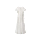 Robe Brodée Détails Ajourés