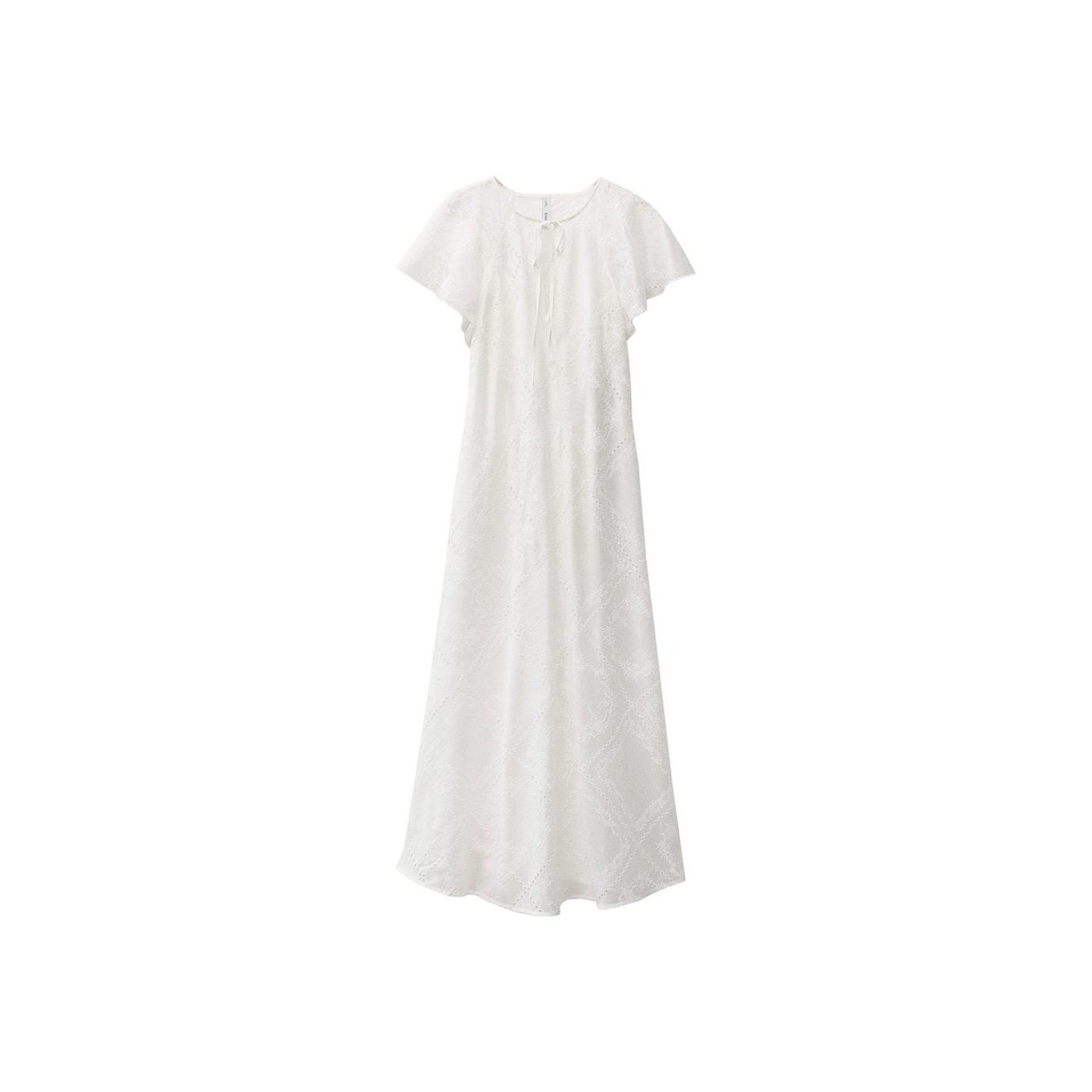 Robe Brodée Détails Ajourés