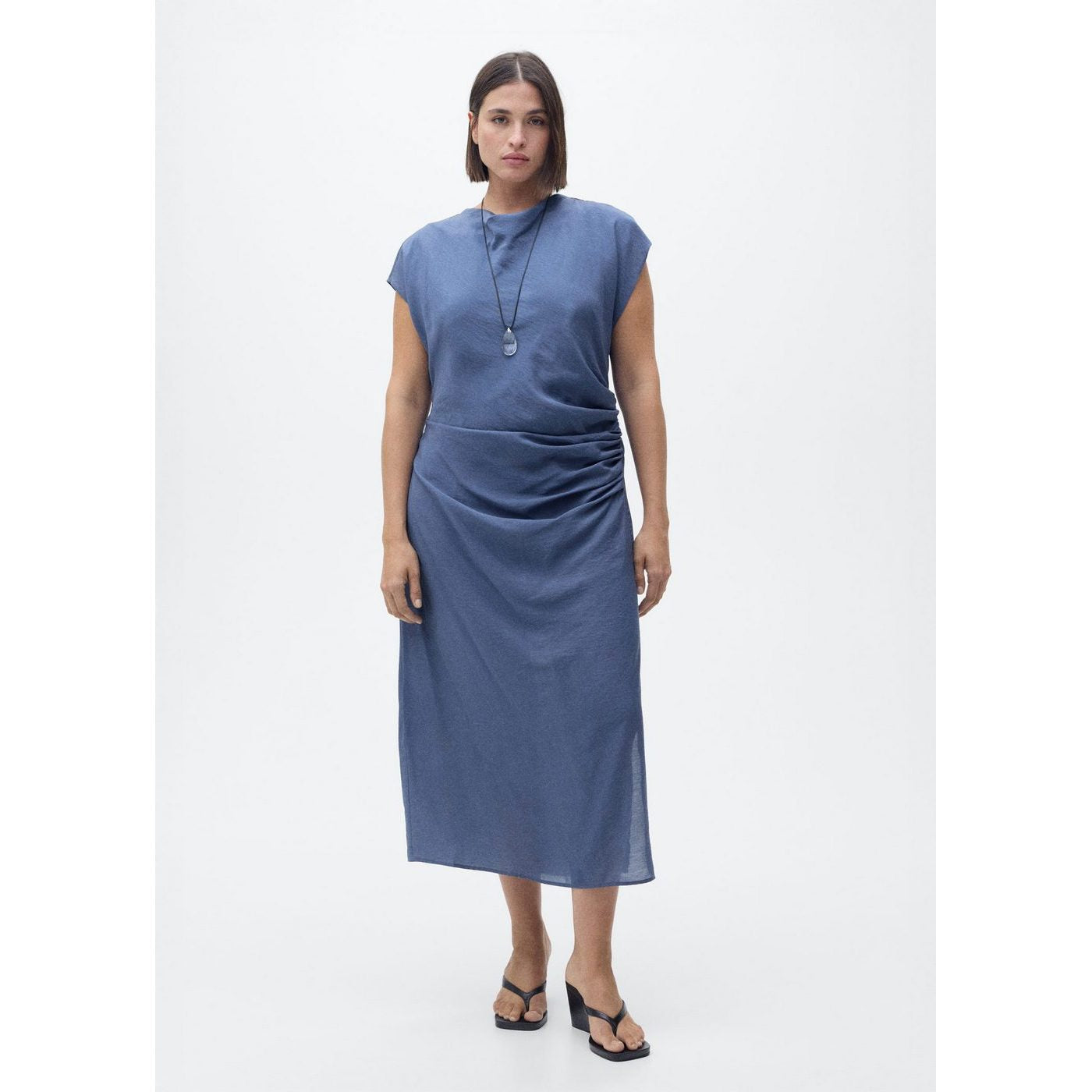 Robe Droite Drapée
