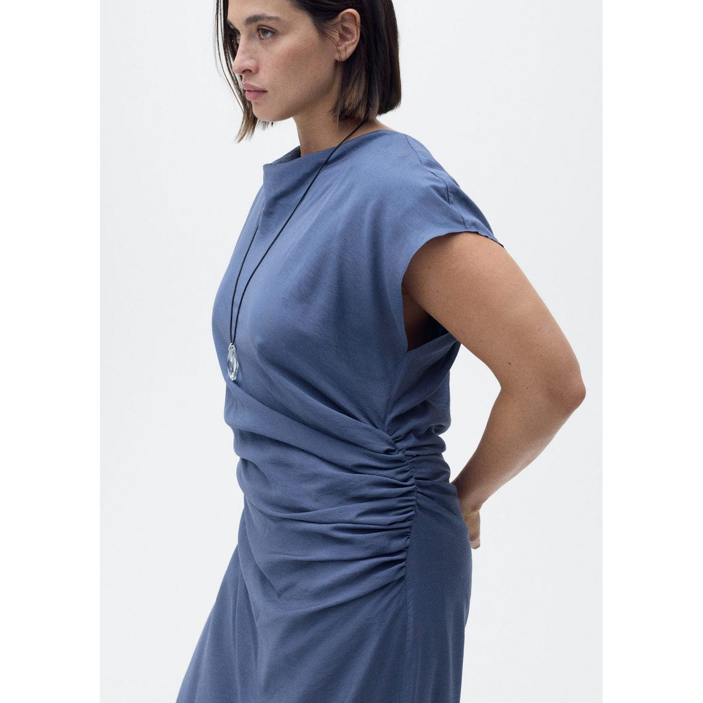 Robe Droite Drapée