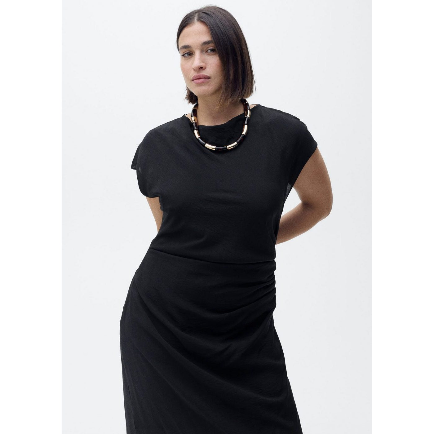 Robe Droite Drapée