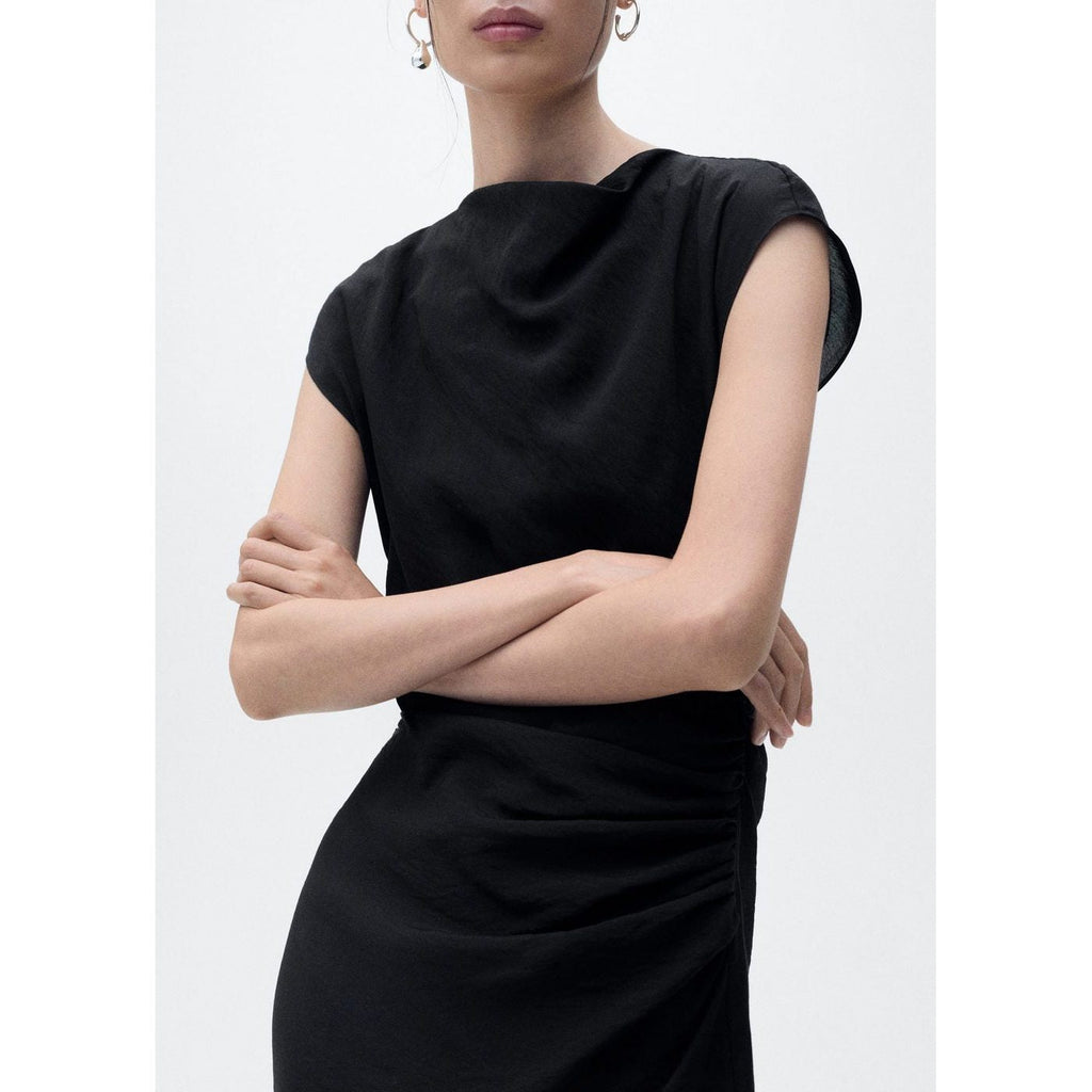 Robe Droite Drapée