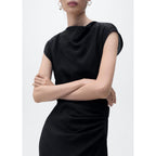 Robe Droite Drapée