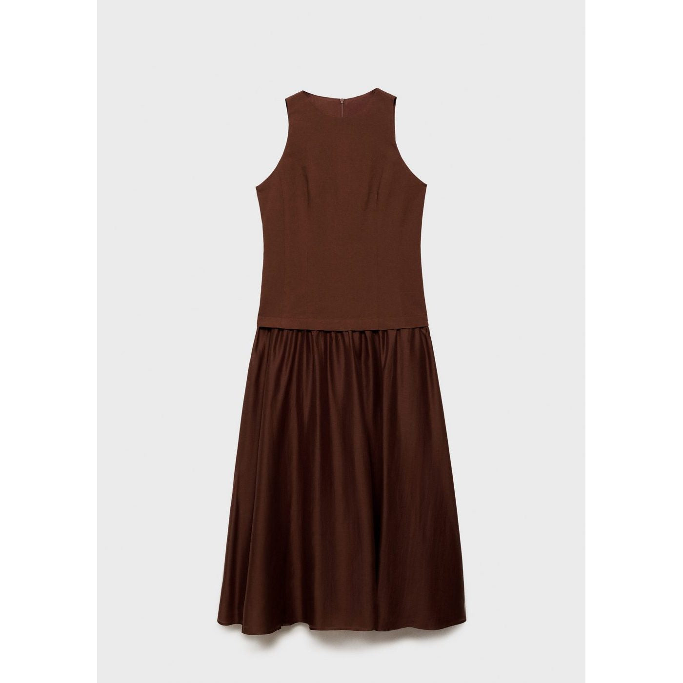 Robe Midi Tissu Combiné