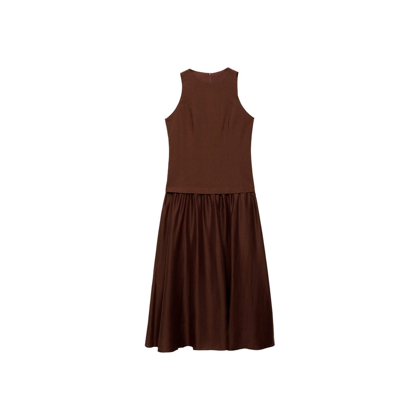 Robe Midi Tissu Combiné