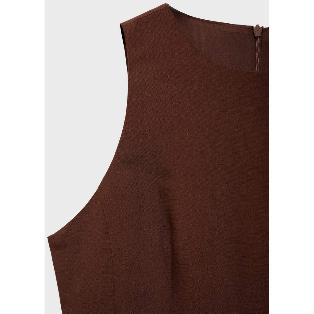 Robe Midi Tissu Combiné