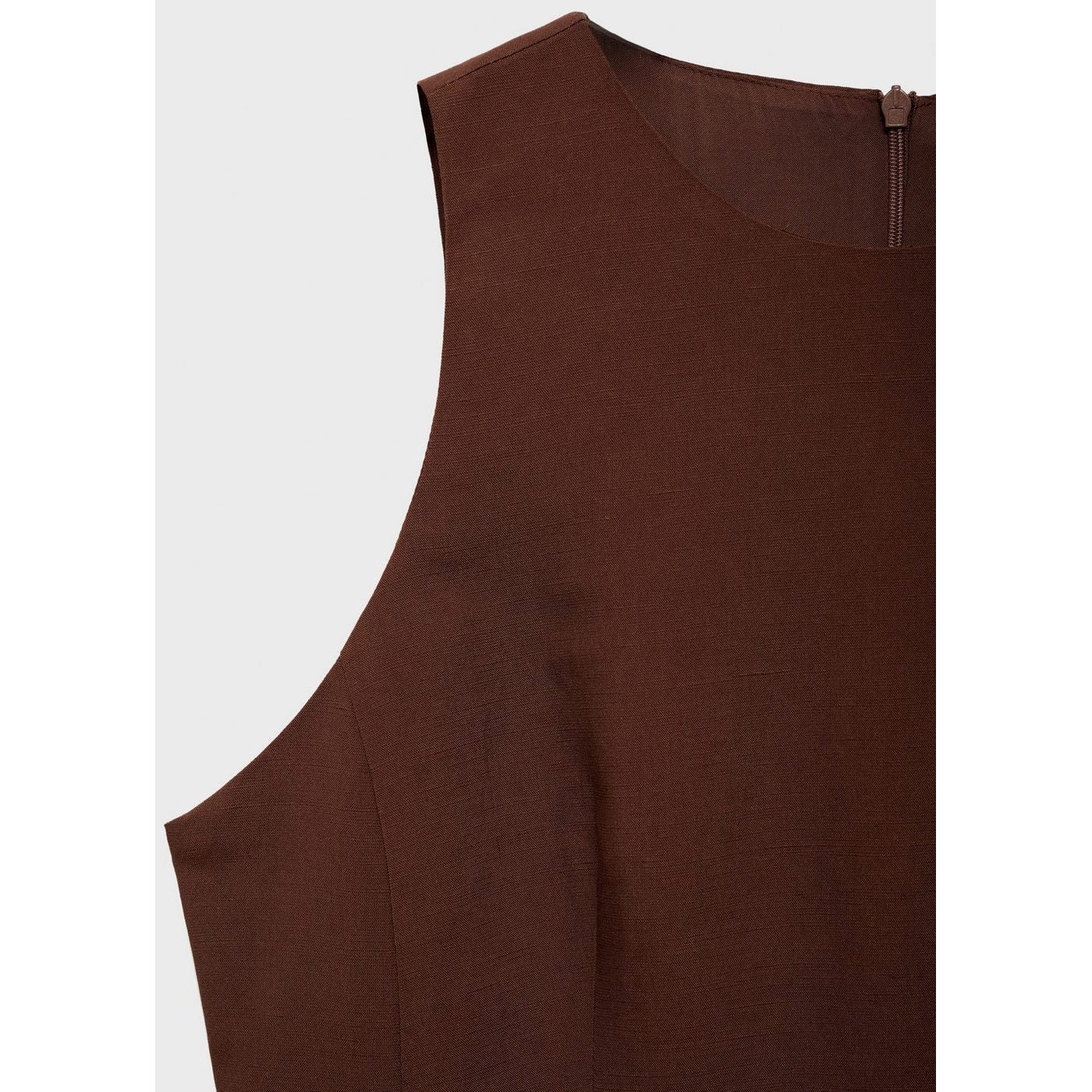 Robe Midi Tissu Combiné