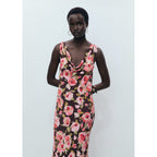 Robe Fleurie Col Bénitier