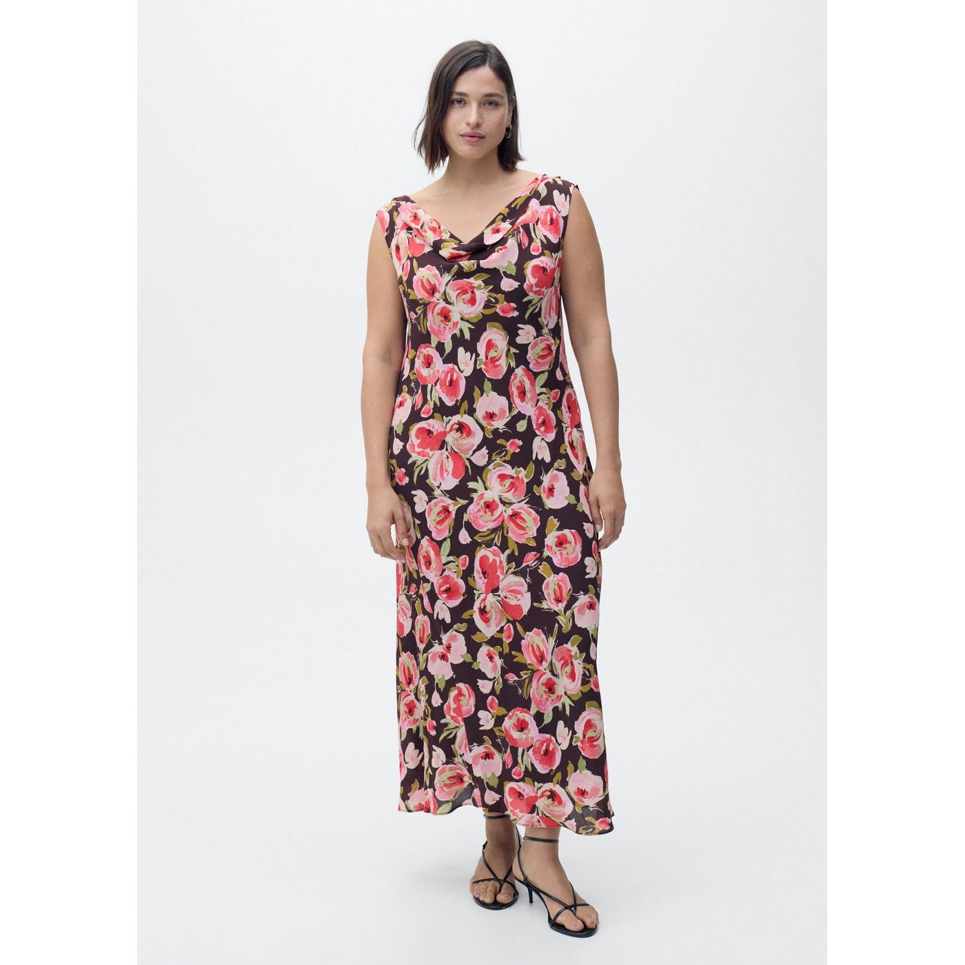 Robe Fleurie Col Bénitier