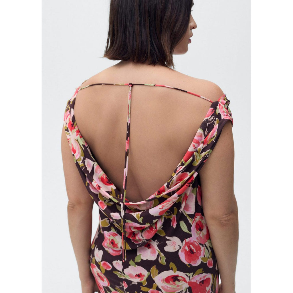 Robe Fleurie Col Bénitier
