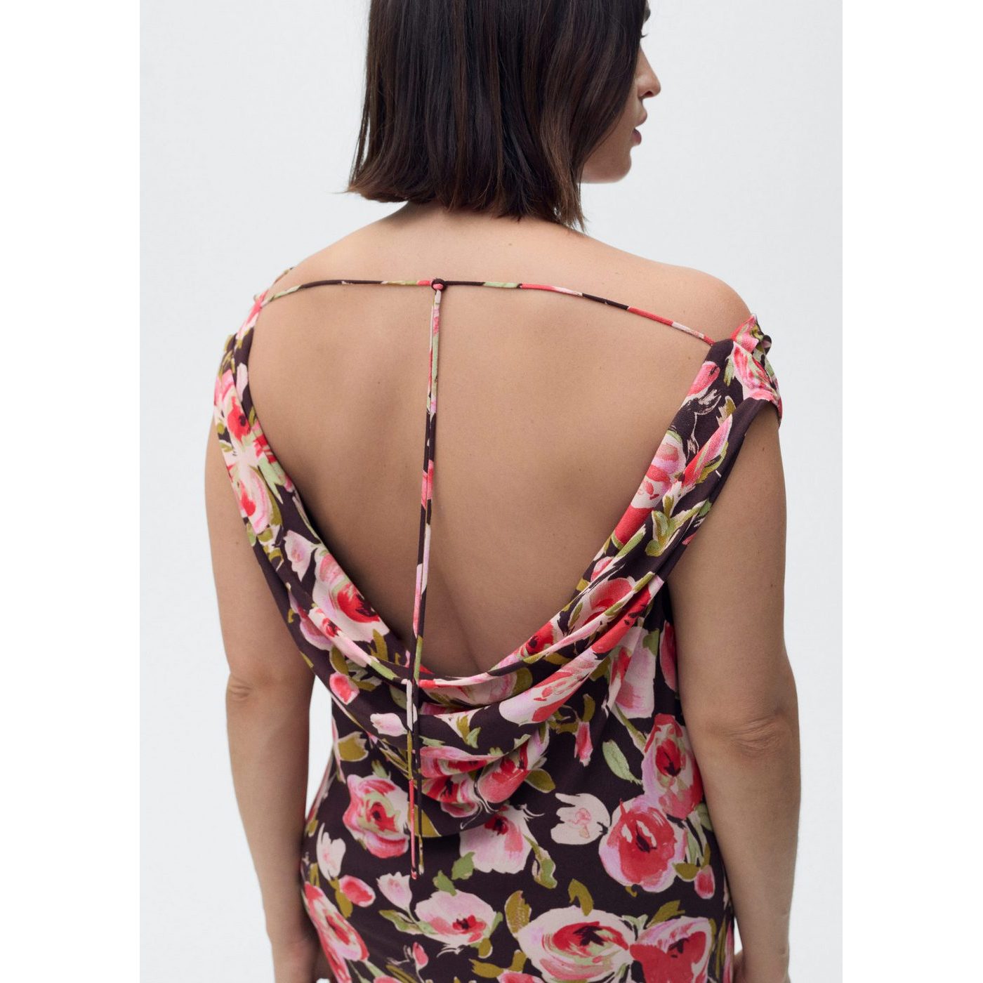 Robe Fleurie Col Bénitier