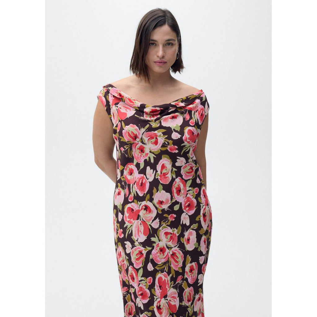 Robe Fleurie Col Bénitier