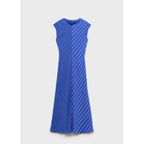 Robe Évasée Rayures Combinées