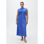 Robe Évasée Rayures Combinées