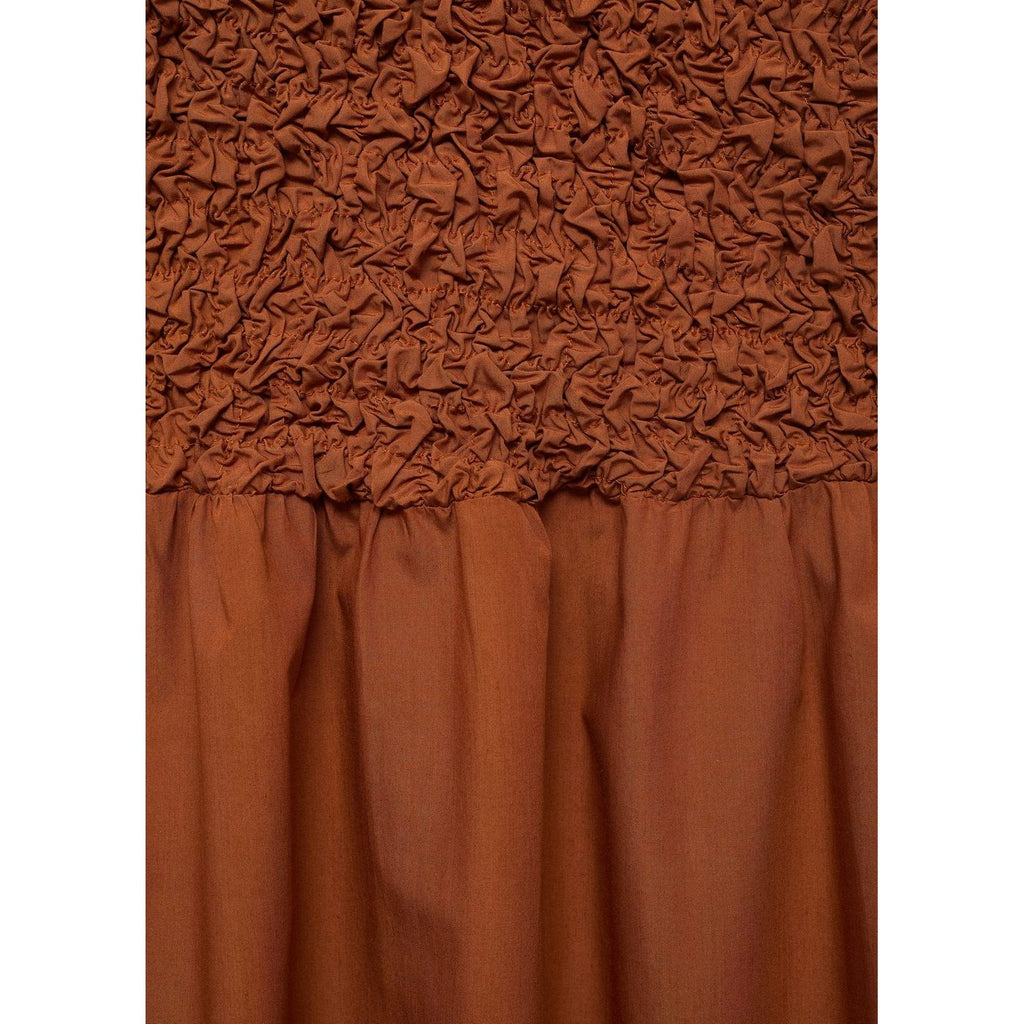 Robe Texturée Combinée Dos Ouvert