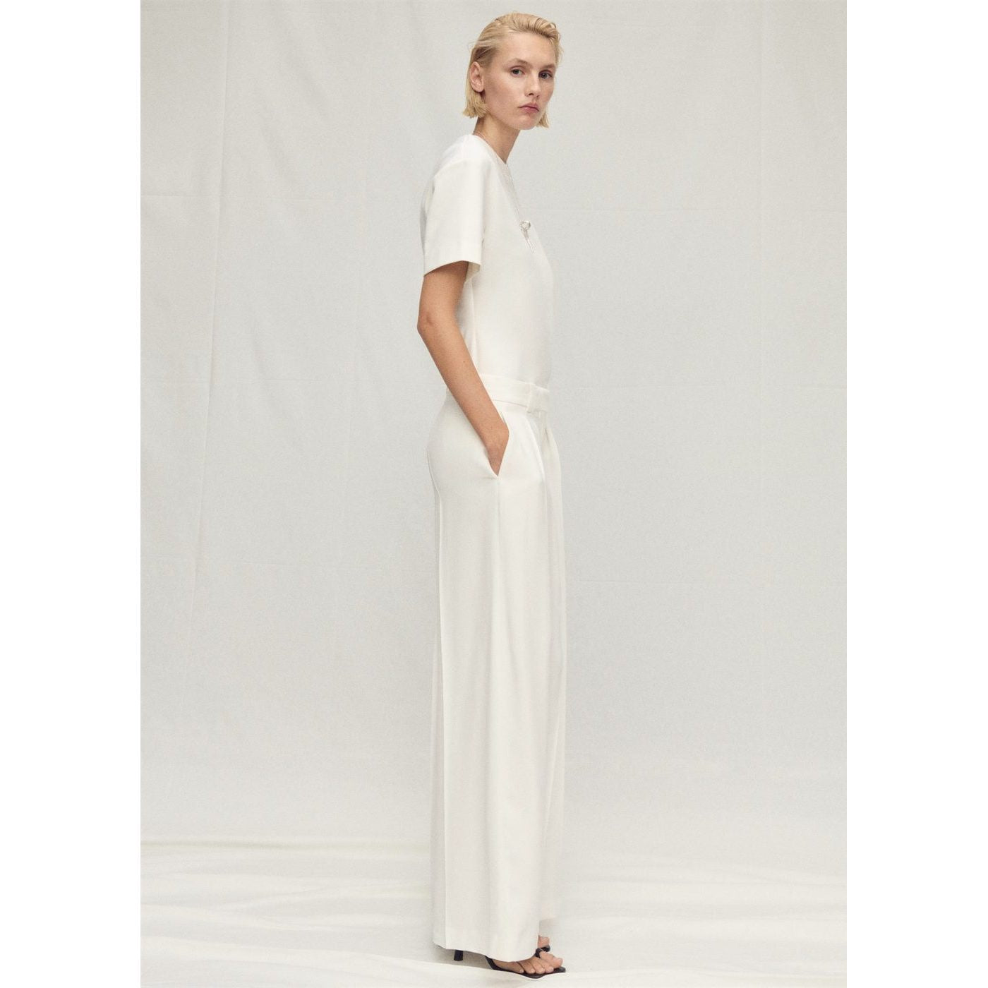 Pantalon Costume Lyocell À Pinces