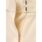 Pantalon De Costume Droit Lin Mélangé