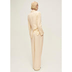 Pantalon De Costume Droit Lin Mélangé