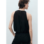 Haut En Mélange De Lyocell Avec Ourlet Bouffant