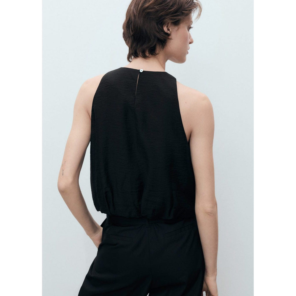 Haut En Mélange De Lyocell Avec Ourlet Bouffant