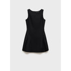 Robe Courte En Lin Mélangé À Plis