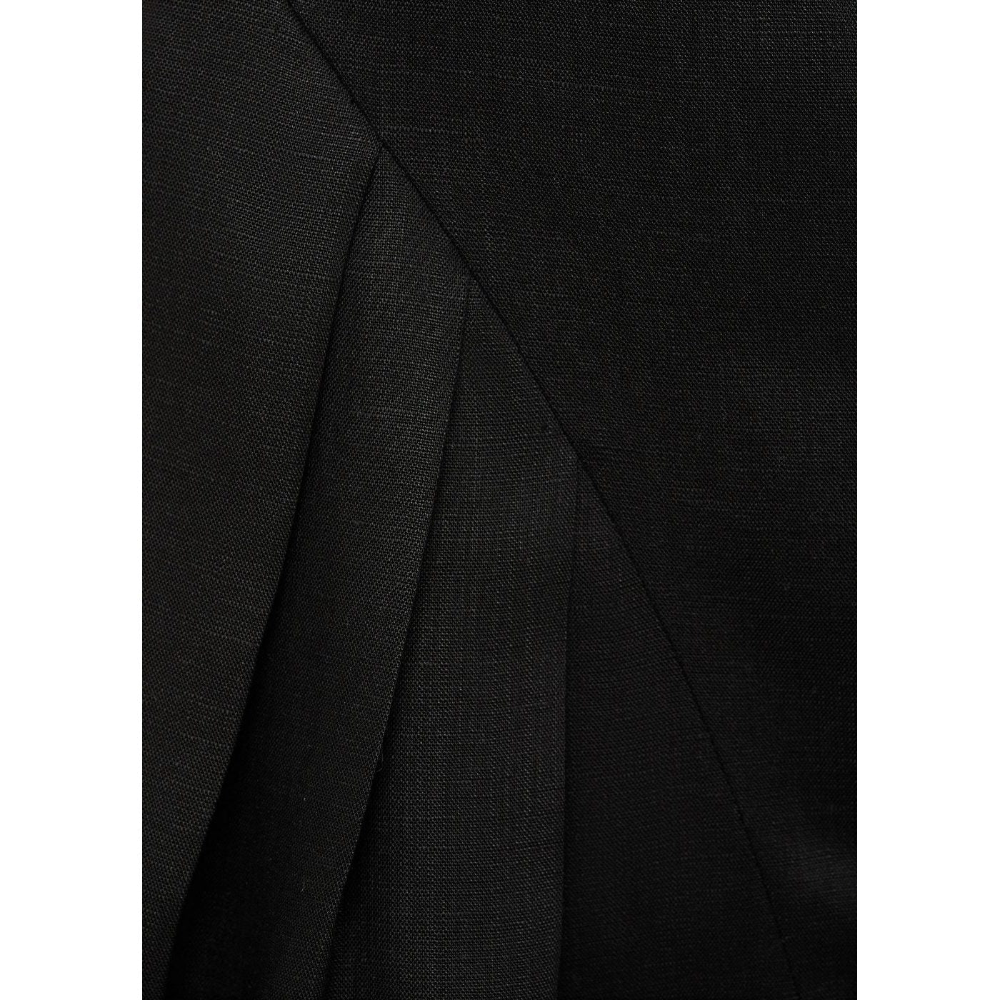 Robe Courte En Lin Mélangé À Plis
