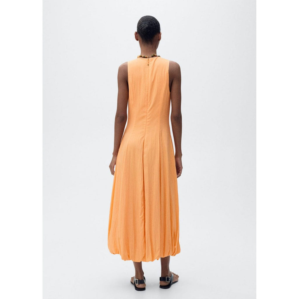 Robe Midi Manches Bouffantes