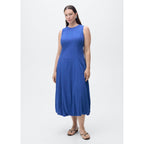 Robe Midi Manches Bouffantes