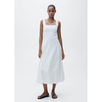 Robe Brodée À Ourlet Bouffant