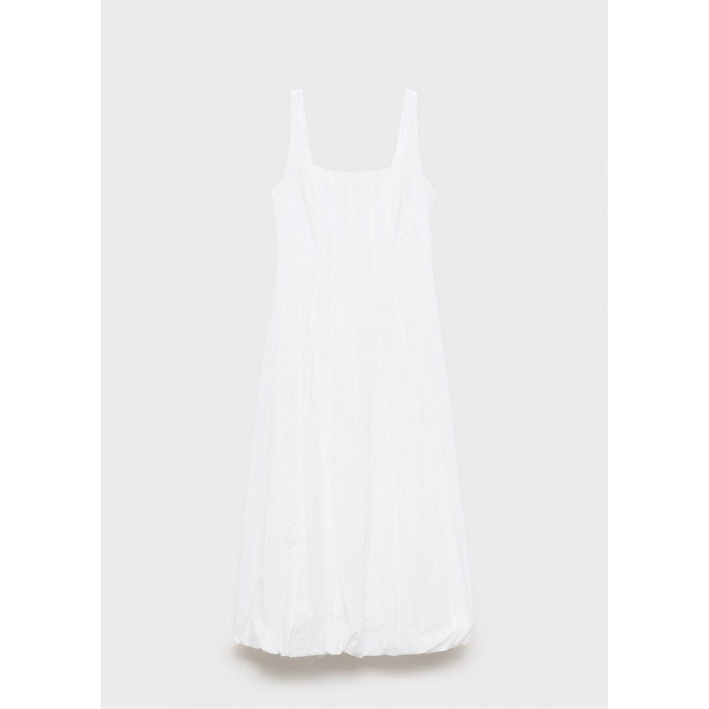 Robe Brodée À Ourlet Bouffant