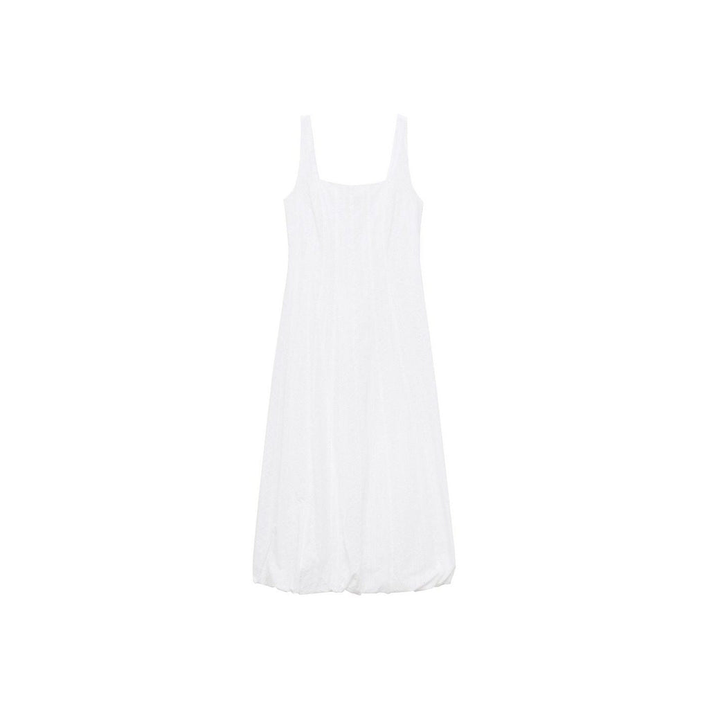 Robe Brodée À Ourlet Bouffant