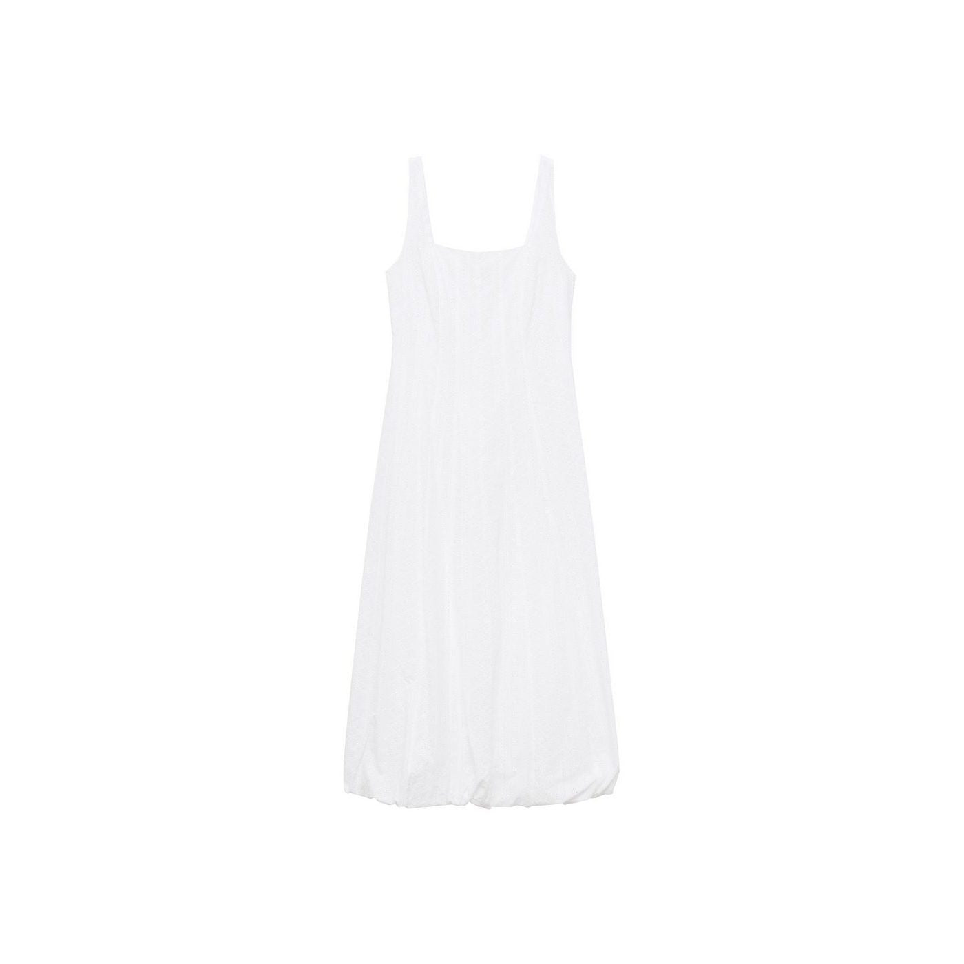 Robe Brodée À Ourlet Bouffant
