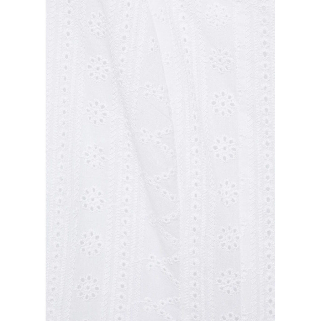 Robe Brodée À Ourlet Bouffant