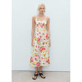 Robe Évasée Avec Imprimé À Fleurs