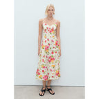 Robe Évasée Avec Imprimé À Fleurs