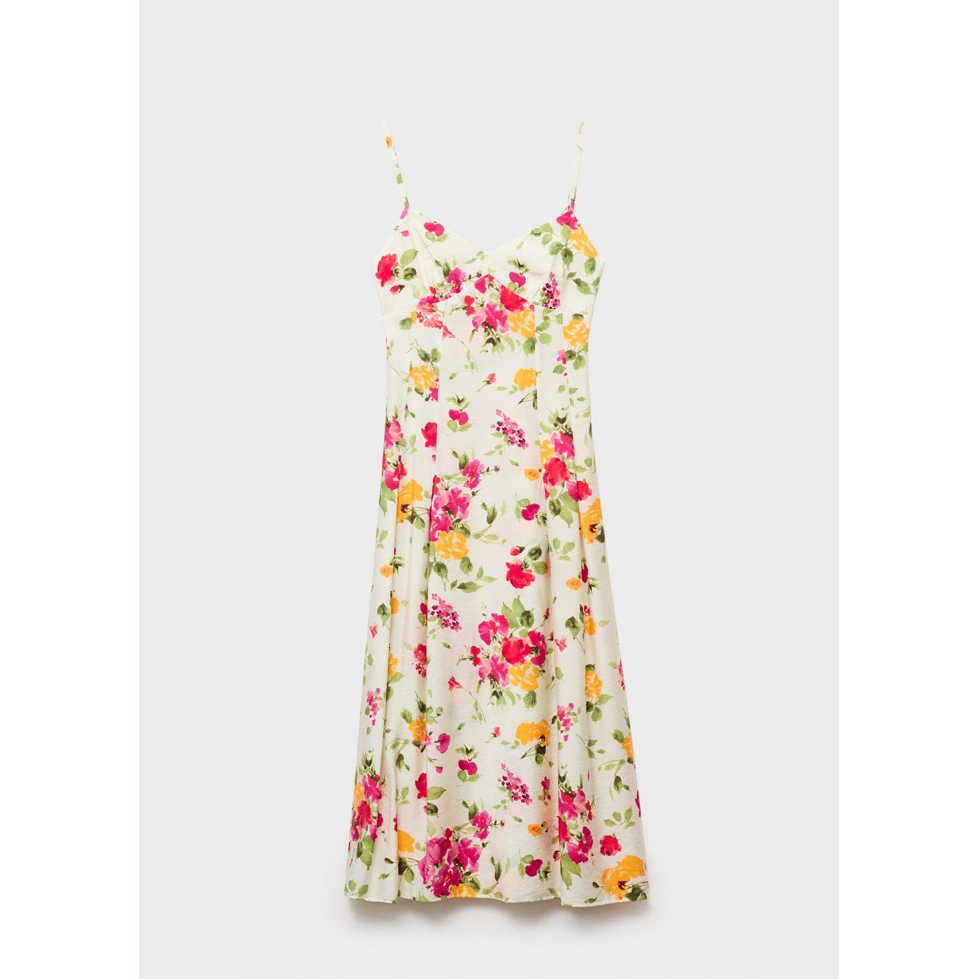 Robe Évasée Avec Imprimé À Fleurs