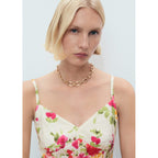 Robe Évasée Avec Imprimé À Fleurs