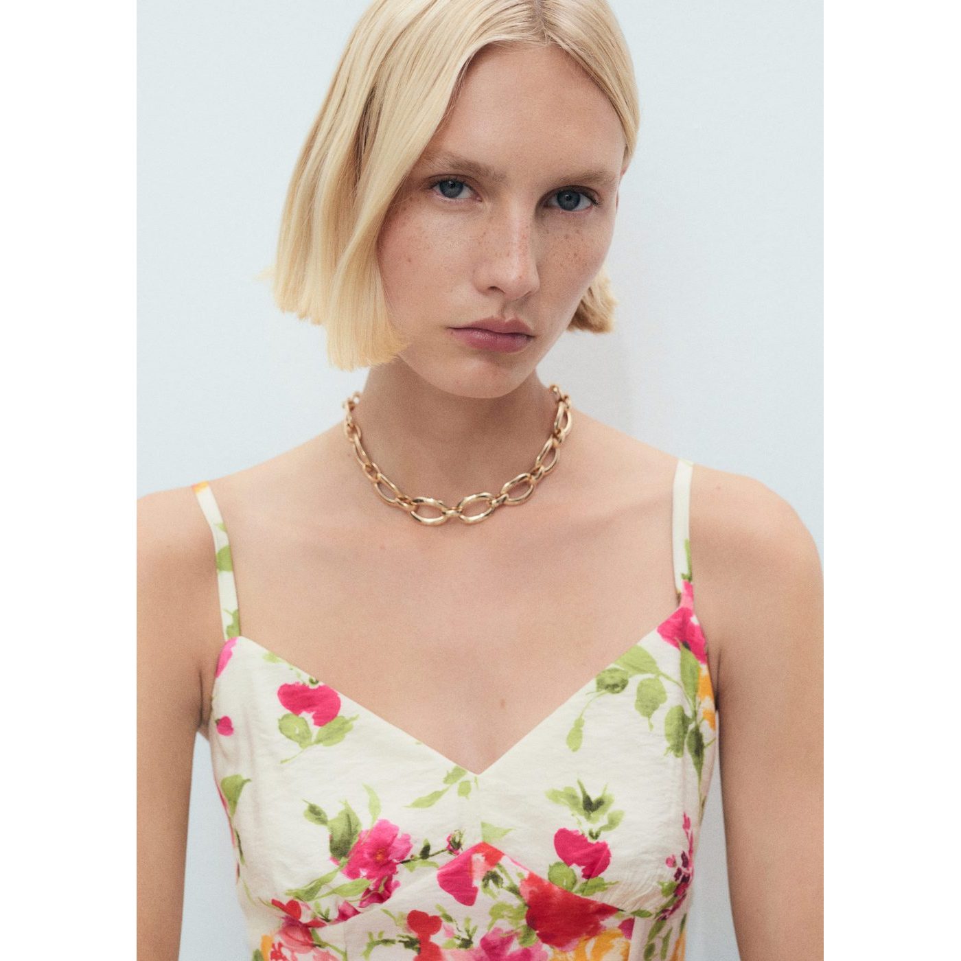 Robe Évasée Avec Imprimé À Fleurs