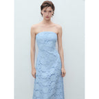 Robe Bustier À Broderie Anglaise