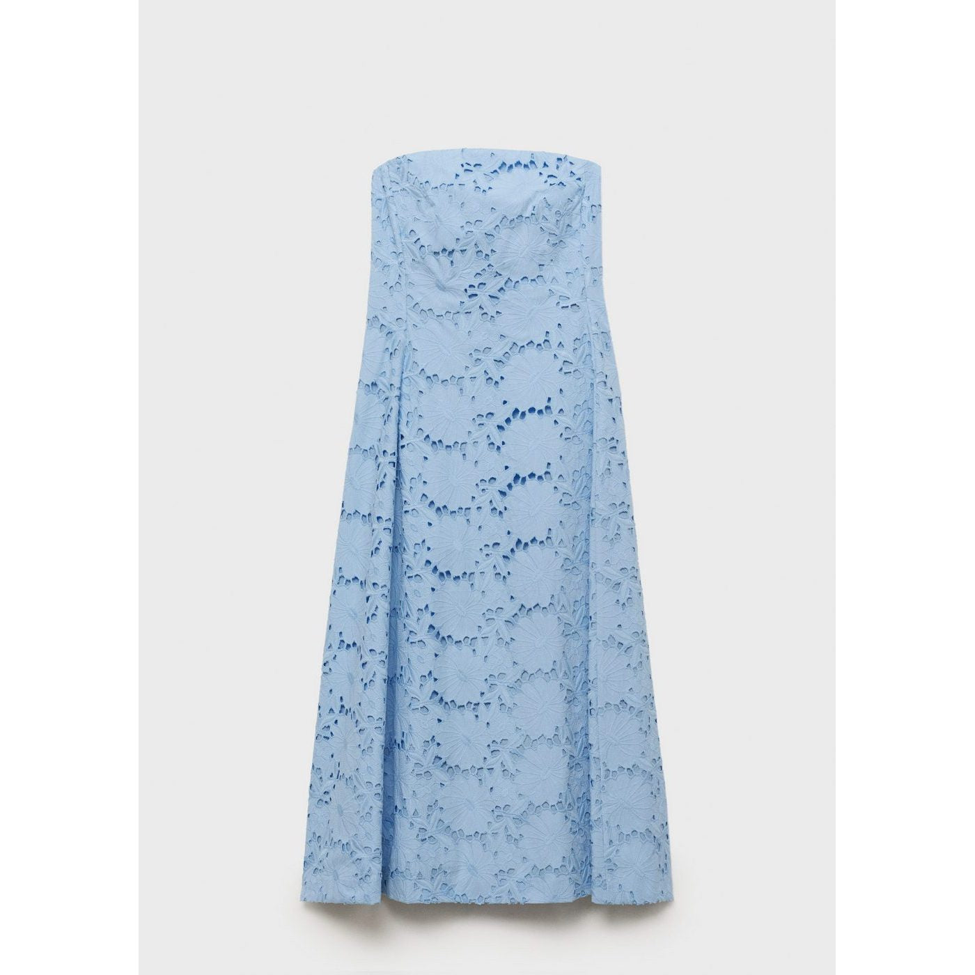 Robe Bustier À Broderie Anglaise
