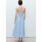 Robe Bustier À Broderie Anglaise