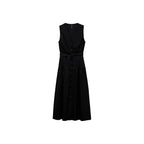 Robe Midi En Lin Avec Ceinture
