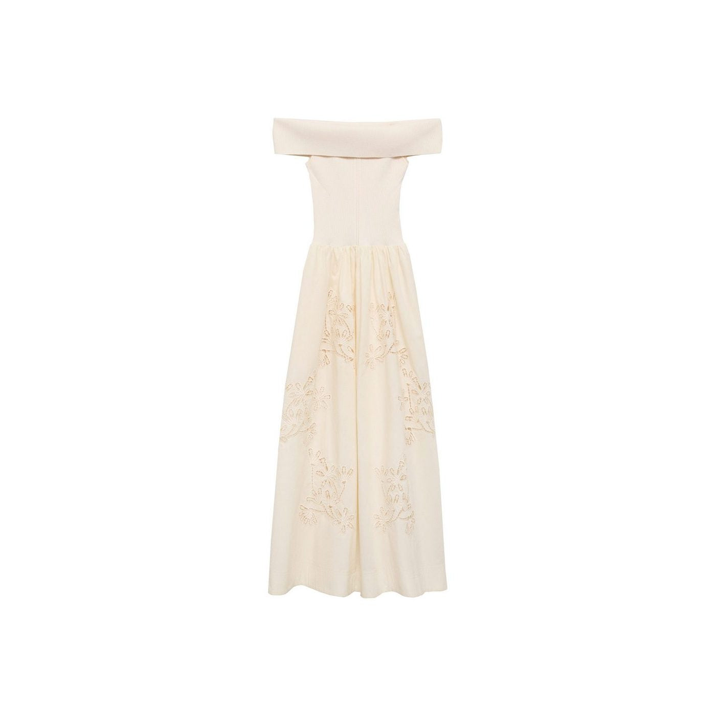 Robe Combinée Détails Brodés