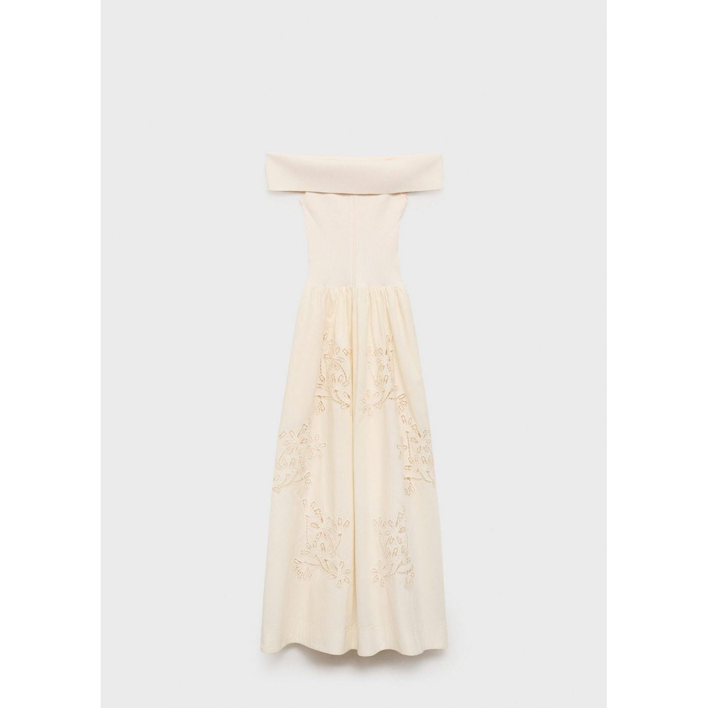 Robe Combinée Détails Brodés