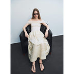 Robe Combinée Détails Brodés