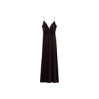 Robe Satinée Col V